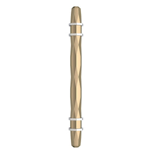 Amerock Cabinet Pull Golden Champagne/Polished Chrome 5-1/16 inch (128 mm) Center-to-Center London 1 Pack Drawer Pull Drawer Handle Cabinet Hardware