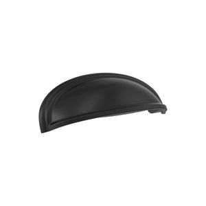 Amerock Cabinet Cup Pull Black Bronze 3 in. (76 mm) & 4 in. (102 mm) Center-to-Center Drawer Pull Ashby Kitchen and Bath Hardware Furniture Hardware, 1 Count