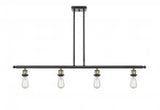 Innovations Lighting Ballston Large Cone LED 48 inch Black Antique Brass Island Light Ceiling Light in Seedy Glass 916-4I-BAB-G44-LED
