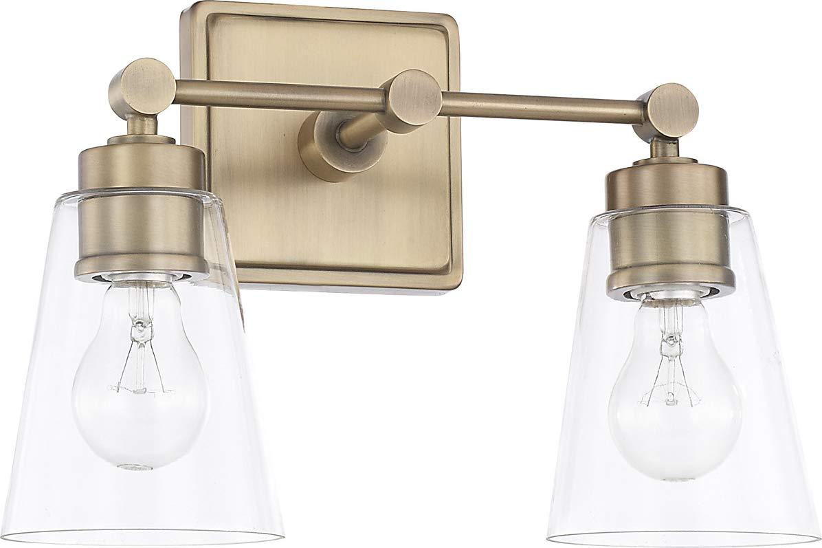 Capital Lighting 121821AD-432 Rory 2 Light Vanity Aged Brass