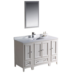 Fresca FVN20-122412AW Fresca Oxford 48" Antique White Traditional Bathroom Vanity