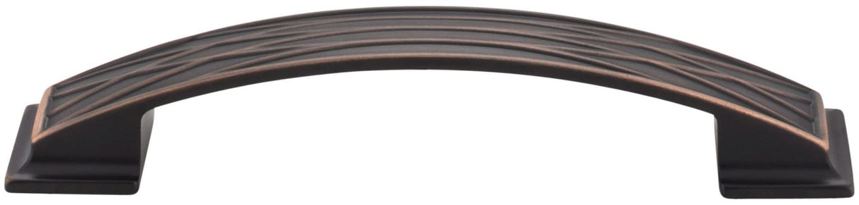 Jeffrey Alexander 535-128BNBDL 128 mm Center-to-Center Brushed Pewter Square Geometric Pattern Aberdeen Cabinet Pull