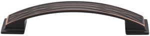 Jeffrey Alexander 535-128BNBDL 128 mm Center-to-Center Brushed Pewter Square Geometric Pattern Aberdeen Cabinet Pull