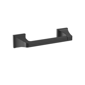 Amerock BH36021MB Matte Black Pivoting Double Post Toilet Paper Holder 8-13/16 in. (224 mm) Length Toilet Tissue Holder Mulholland Bath Tissue Holder Bathroom Hardware Bath Accessories