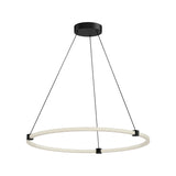 Kuzco PD24732-BK BRUNI 32" PENDANT TEXTURED BLACK 120" WIRE 120V TRIAC/ELV LED 3000K 90CRI 44W