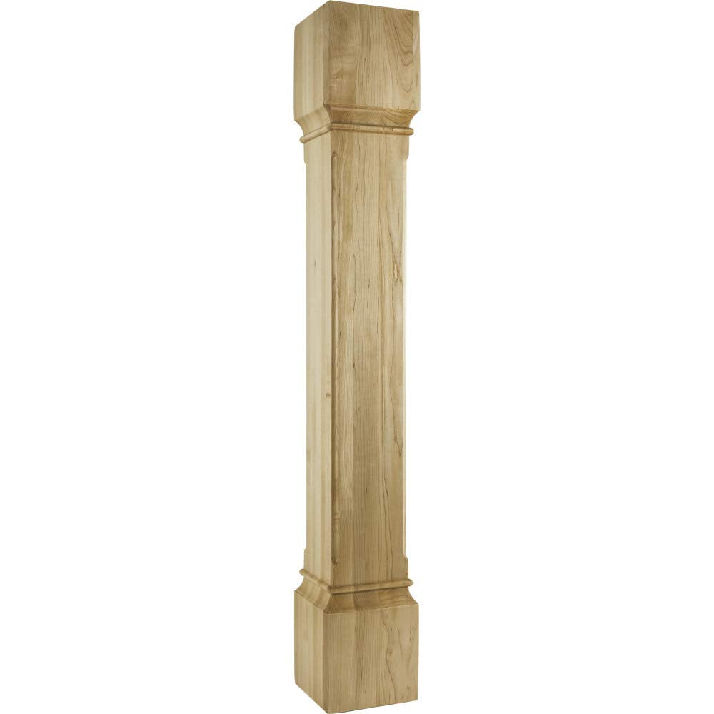 Hardware Resources P38-6-42-ALD 6" W x 6" D x 42" H Alder Fluted Edge Post