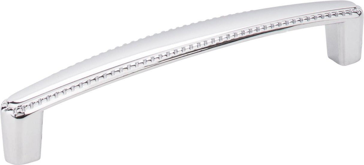 Elements Z115-128SN 128 mm Center-to-Center Satin Nickel Rope Detailed Lindos Cabinet Pull