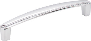 Elements Z115-128SN 128 mm Center-to-Center Satin Nickel Rope Detailed Lindos Cabinet Pull
