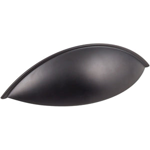 Jeffrey Alexander 8236BLK 96 mm Center-to-Center Matte Black Bordeaux Cabinet Cup Pull
