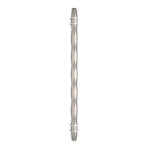 Amerock Cabinet Pull Satin Nickel/Polished Chrome 10-1/16 inch (256 mm) Center-to-Center London 1 Pack Drawer Pull Drawer Handle Cabinet Hardware