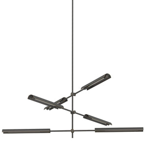 Alora MP316406UBMS ASTRID 6 LIGHT PENDANT LED URBAN BRONZE W/ METAL SHADE 24W 120VAC WITH LED DRIVER 2700K 90CRI