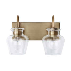 Capital Lighting 138121AD-490 Danes 2 Light Vanity Aged Brass