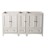 Fresca FCB20-241224ES Fresca Oxford 60" Espresso Traditional Double Sink Bathroom Cabinets