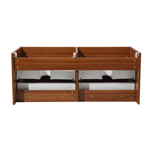 Fresca FCB8012GO Fresca Mezzo 48" Gray Oak Wall Hung Double Sink Modern Bathroom Cabinet