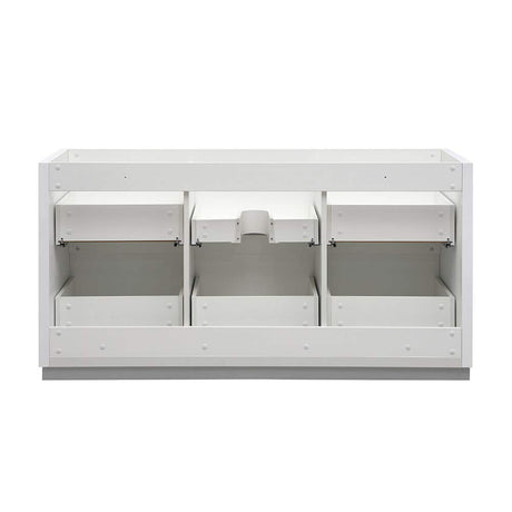 Fresca FCB8460WH Fresca Valencia 60" Glossy White Free Standing Single Sink Modern Bathroom Cabinet