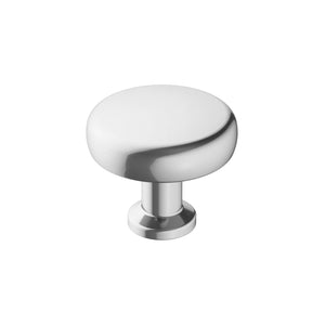 Amerock Cabinet Knob Polished Chrome 1-1/4 inch (32 mm) Diameter Factor 1 Pack Drawer Knob Cabinet Hardware