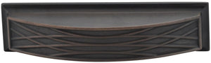 Jeffrey Alexander 436-128MB 128 mm Center-to-Center Matte Black Square Annadale Cabinet Cup Pull