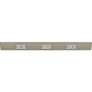 Task Lighting TRS24-3G-SN-LS 24" TR Switch Series Angle Power Strip, Left Switches, Satin Nickel Finish, Grey Switches and Receptacles