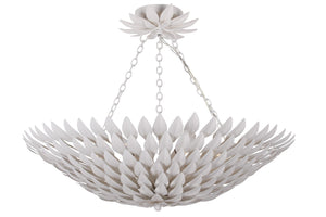 Broche 6 Light Antique Gold Leaf Chandelier 517-GA