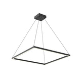Kuzco PD88132-BK PIAZZA 32" PENDANT BK TEXTURED DOWN ONLY DUO CANOPY 930 TRIAC 120 65W