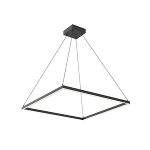 Kuzco PD88132-BK PIAZZA 32" PENDANT BK TEXTURED DOWN ONLY DUO CANOPY 930 TRIAC 120 65W
