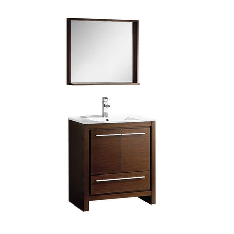 Fresca FVN8130HA Fresca Allier Rio 30" Ash Gray Modern Bathroom Vanity w/ Medicine Cabinet