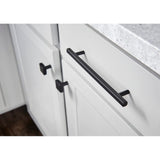 Jeffrey Alexander 845-305MB 305 mm Center-to-Center Matte Black Square Dominique Cabinet Bar Pull