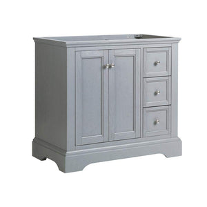 Fresca FCB2436GRV Fresca Windsor 36" Gray Textured Traditional Bathroom Cabinet