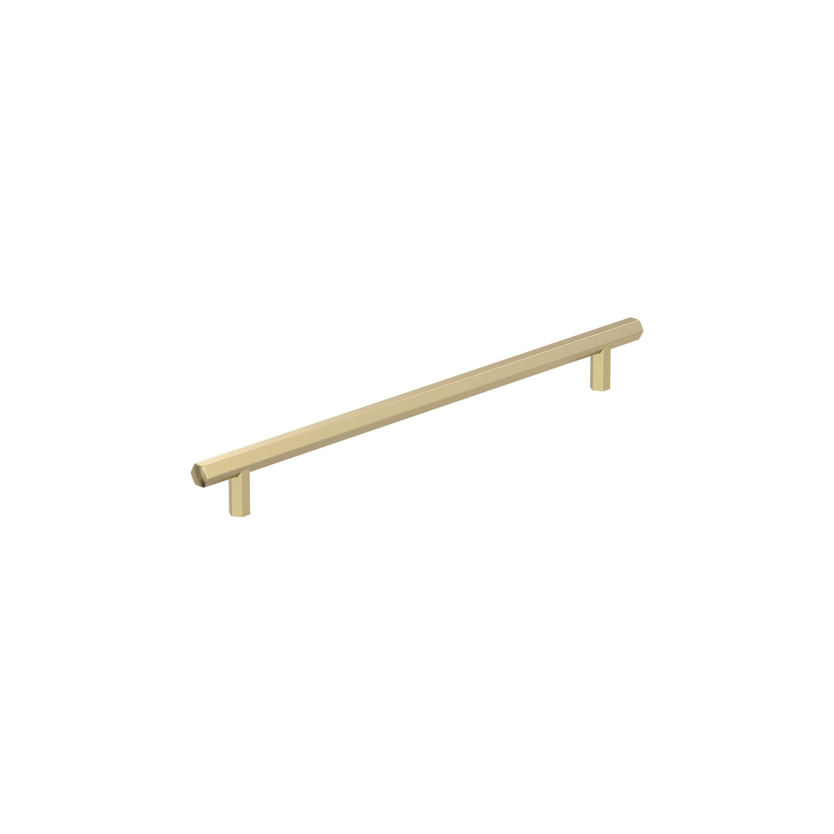 Amerock Cabinet Pull Golden Champagne 10-1/16 in (256 mm) Center-to-Center Drawer Pull Caliber Kitchen and Bath Hardware Furniture Hardware