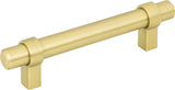 Jeffrey Alexander 596BG 96 mm Center-to-Center Brushed Gold Key Grande Cabinet Bar Pull