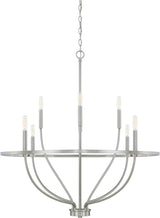 Capital Lighting 428581BN Greyson 8 Light Chandelier Brushed Nickel