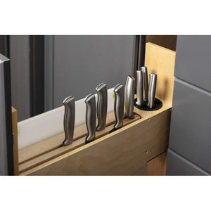 Hardware Resources KBPO-5SC 5" "No Wiggle" Magnetic Knife Organizer Soft-close Pullout