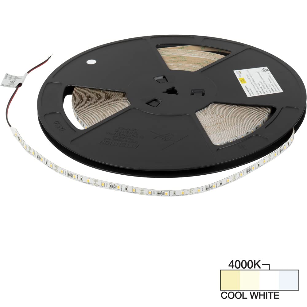 Task Lighting L-R300-100-40 100 ft 120 Lumens Per Foot Radiance LED 12V Tape Light, 4000K Cool White