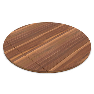 John Boos RTW-42-DL4 Walnut Four Corner Drop Leaf Restaurant Dining Tops, Premium Full Length Rails, 1-1/2