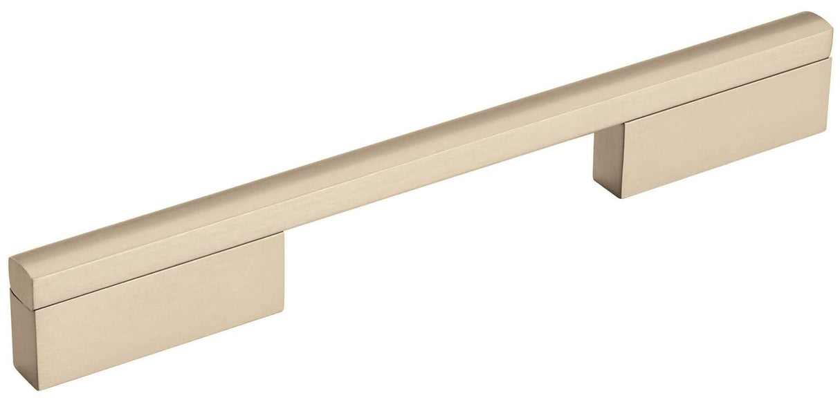 Amerock Cabinet Pull Silver Champagne 6-5/16 inch (160 mm) Center to Center Separa 1 Pack Drawer Pull Drawer Handle Cabinet Hardware