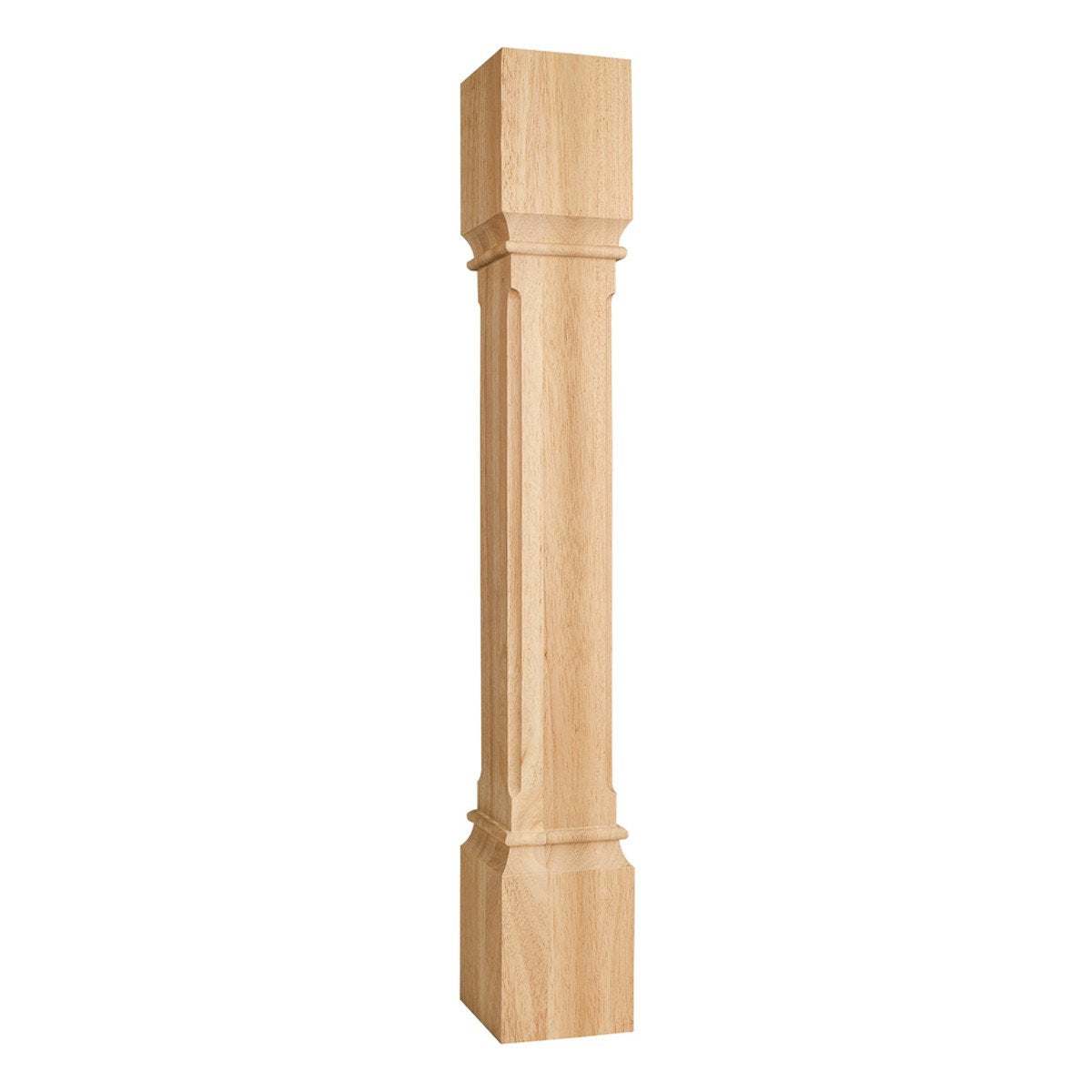 Hardware Resources P38ALD 5" W x 5" D x 35-1/2" H Alder Fluted Edge Post