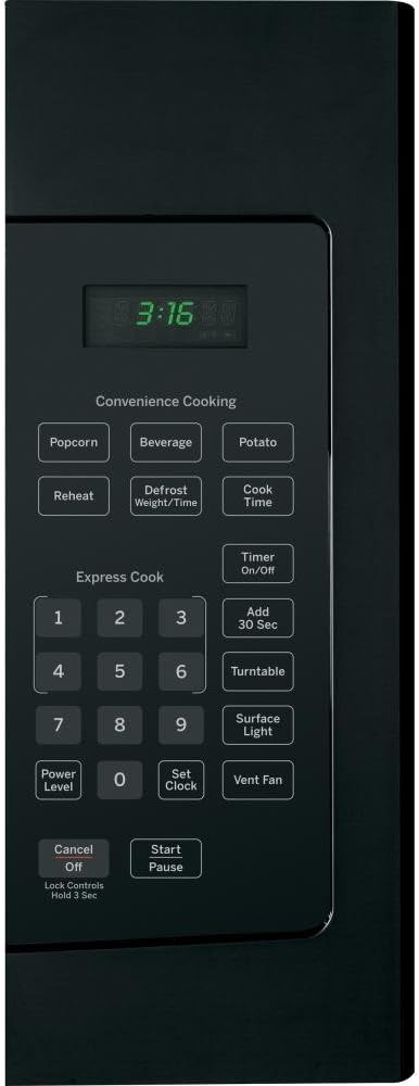 GE JVM3160DFBB 30" Over-the-Range Microwave Oven with 1.6 cu. ft. Capacity in Black