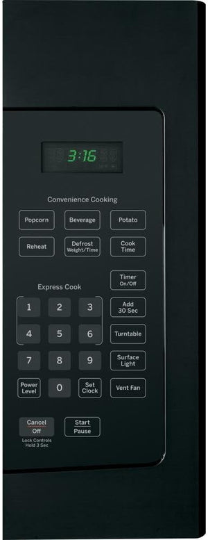 GE JVM3160DFBB 30" Over-the-Range Microwave Oven with 1.6 cu. ft. Capacity in Black