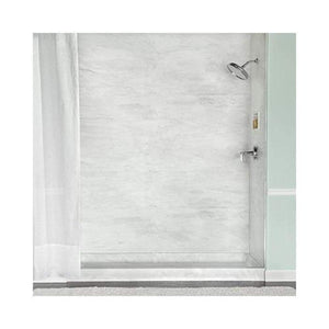 Swanstone SK-484896 48 x 48 x 96 Swanstone Smooth Glue up Shower Wall Kit in White SK484896.010