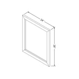 Jeffrey Alexander MIR2CAD-24-BK 24 W x 1" D x 28" H Black Cade mirror