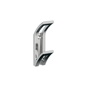 Amerock H3701026 Avid Double Prong Decorative Wall Hook Polished Chrome Hook for Coats, Hats, Backpacks, Bags Hooks for Bathroom, Bedroom, Closet, Entryway, Laundry Room, Office