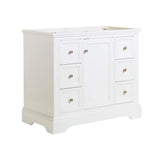 Fresca FCB2440WHM Fresca Windsor 40" Matte White Traditional Bathroom Cabinet