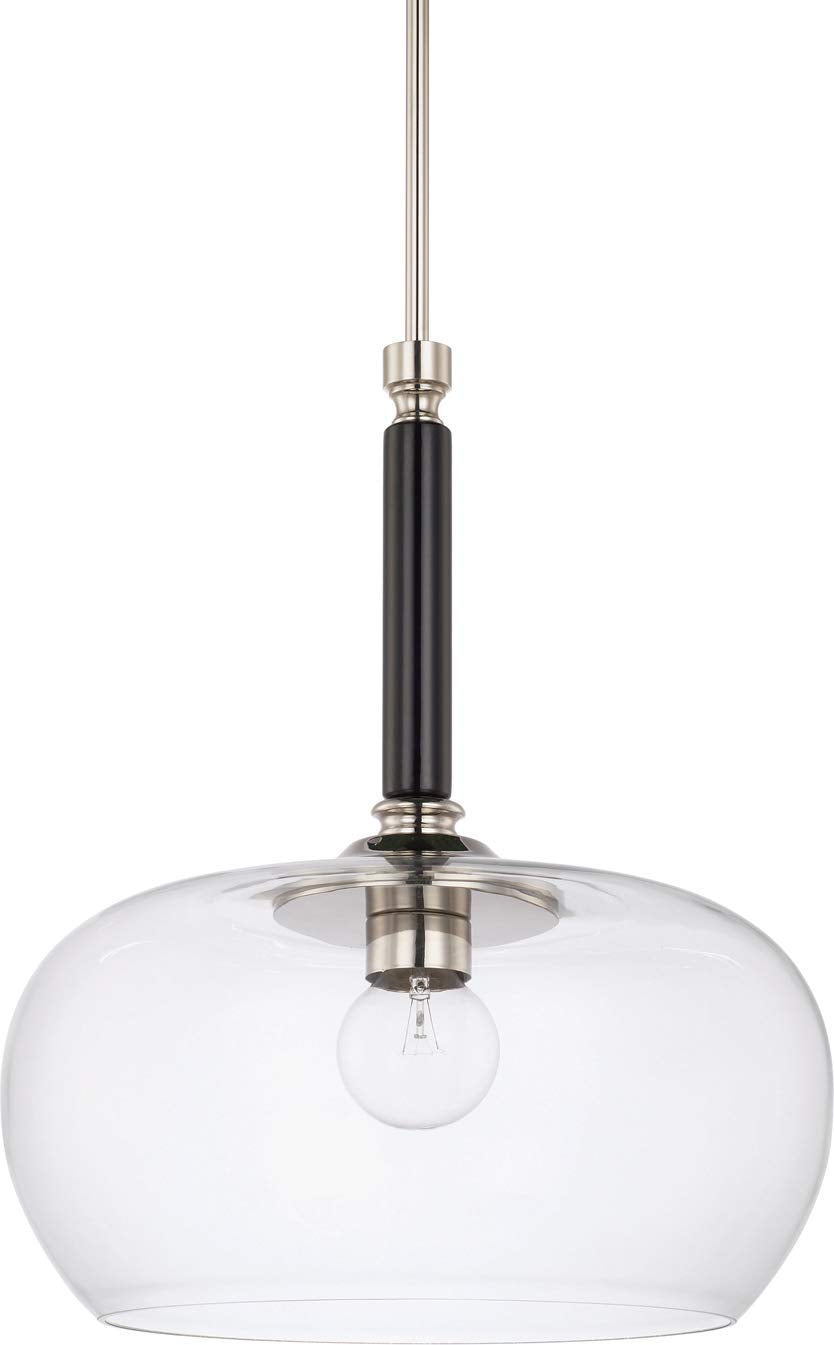 Capital Lighting 325811BT-438 Dorsey 1 Light Pendant Black Tie