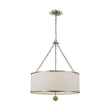 Broche 6 Light Antique Silver Chandelier 518-SA