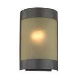 Elk 5181WS/10 1-Light Wall Sconce in Oil Rubbed Bronze with Light Amber Glass