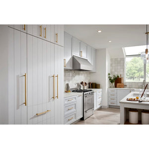 Jeffrey Alexander 845-12SBZ 12" Center-to-Center Satin Bronze Square Dominique Appliance Handle
