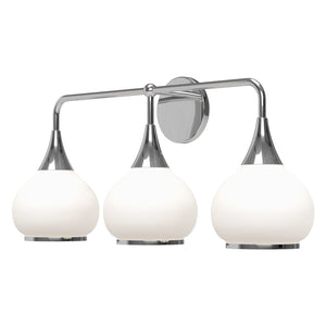 Alora VL524326AGOP HAZEL 26" VL AGED BRASS MATTE OPAL GLASS 3X60W E26