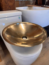 Porcher Solid Bronze Sink Golden Tone Temperantina 32390-00.945 (Showroom Display for Sale)