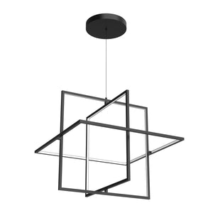 Kuzco PD16328-BK MONDRIAN 28" PENDANT BLACK 130W 120VAC WITH LED DRIVER 3000K 90CRI