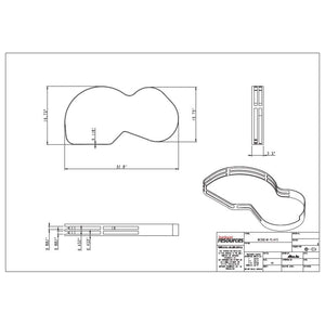Hardware Resources BCSO218GWH-RH 18" Grey and White Blind Corner Swingout for Openings on the Right of the Blind
